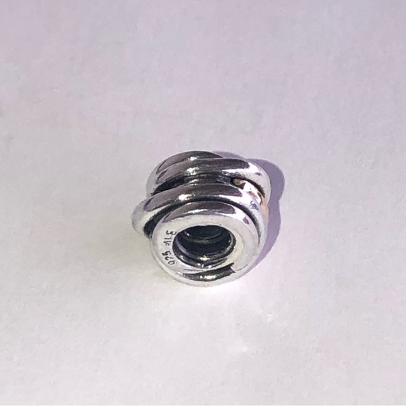 Pandora Retired 14k 925 Ring Cluster Charm - Picture 8 of 9